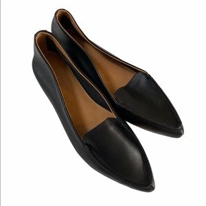 J.crew Factory Edie leather loafers black size 5